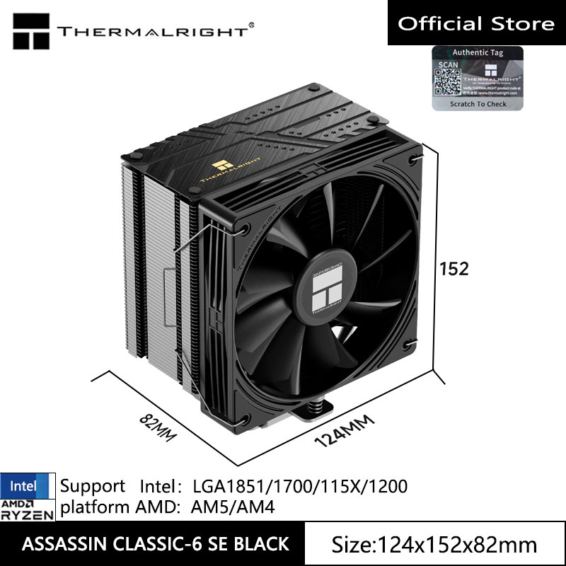 Cpu Heatsink - Термоохлаждающий кулер Thermalright ASSASSIN CLASSIC-6 SE