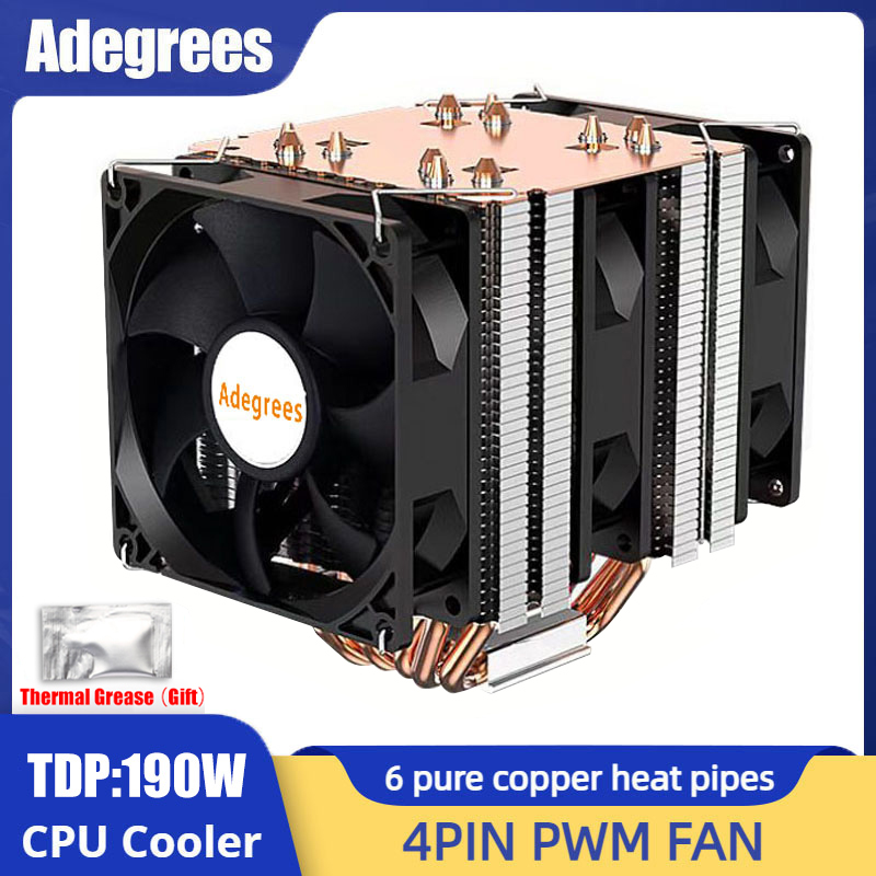 Cpu Cooler - 6 тепловых трубок, кулер для процессора,