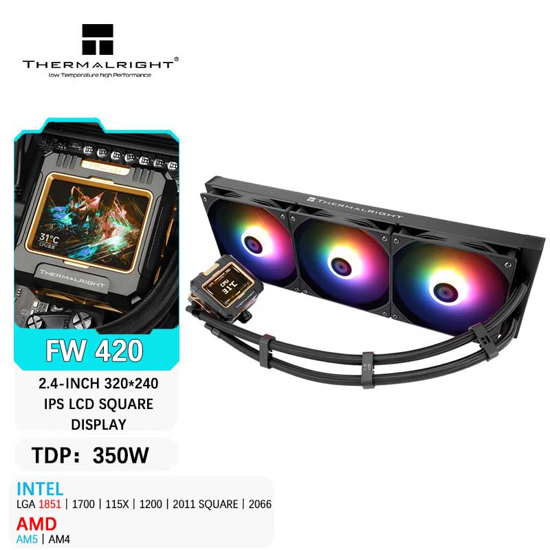 Aio Liquid Cooler - Универсальный процессор Thermalright FW 420, кулер