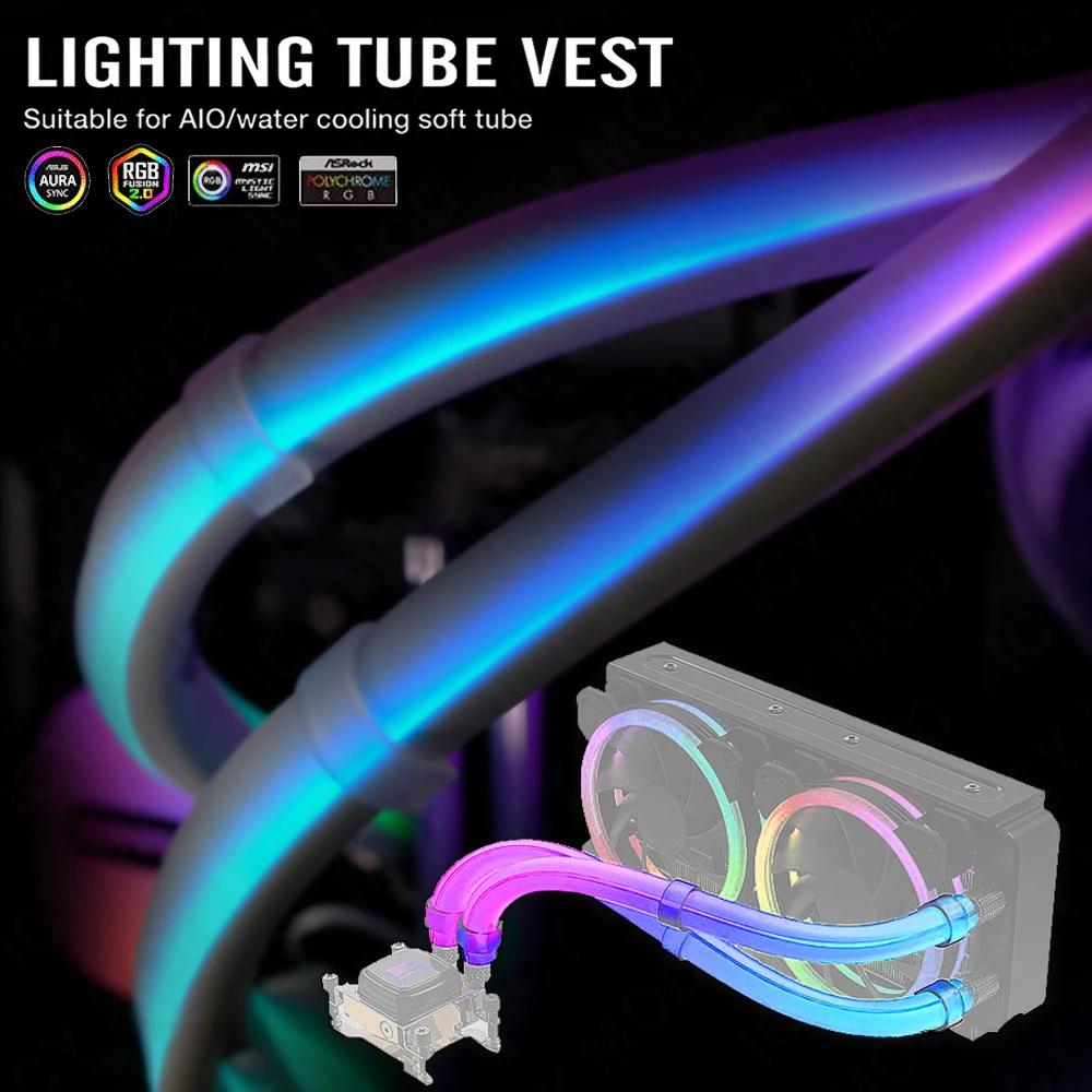 EZDIY ARGB Световая полоса для – обзор и цена Aio Liquid Cooler