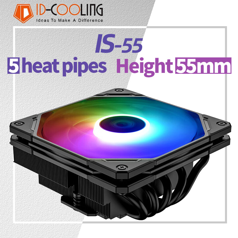 ID-COOLING IS-55 5 тепловых тр – обзор и цена Cpu Heatsink